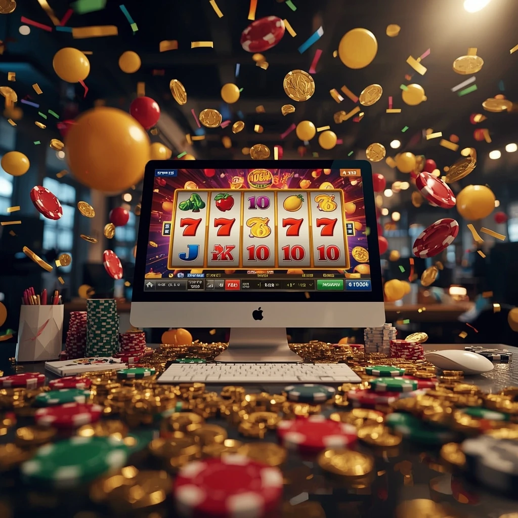 slot machines on the monitor BOOMERANG CASINO